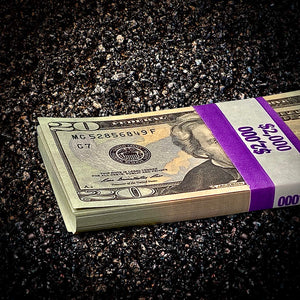 $2000 Moe Money “Jackson Stack” prop money $20 bills