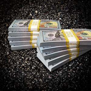 100k Moe Money "Tall Stack" new style $100 bills