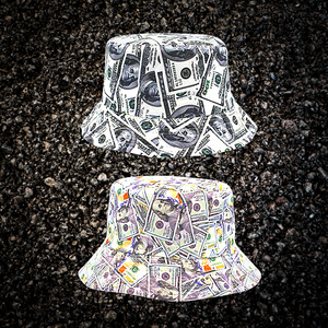 Keep Your Money On Your Mind With This $100 Dollar Print Bucket Cap