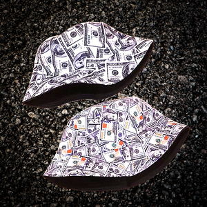 Keep Your Money On Your Mind With This $100 Dollar Print Bucket Cap