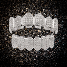Load image into Gallery viewer, Get These Gold &amp; Silver iced Grillz To Ice Out Your Grin
