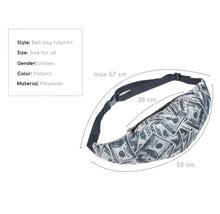 Load image into Gallery viewer, Keep The Cash Close To The Hip With This Fly $100 Dollar Fanny Pack
