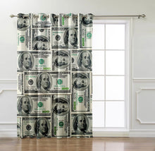 Load image into Gallery viewer, Drapes Decor Curtain Panels $100 dollar print

