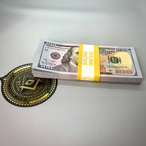 10k Moe Money "Signature Stack" new style prop 100 dollar bills