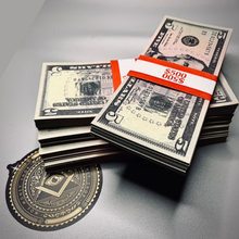 Load image into Gallery viewer, Moe Money “High Five” Stack new style prop $5 dollar bills
