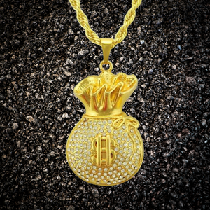 Make Cardi B Jealous With This Iconic Plated Gold Money Bag Necklace