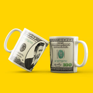 100 Dollar White Mug Cup